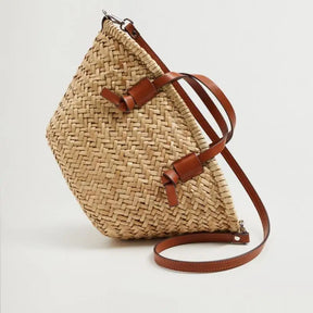 Bolsa Havana – Bolsa de Palha Casual com Grande Capacidade