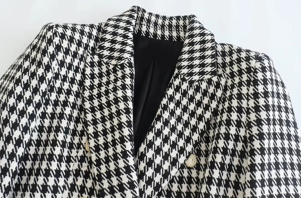 Blazer Pied de Poule