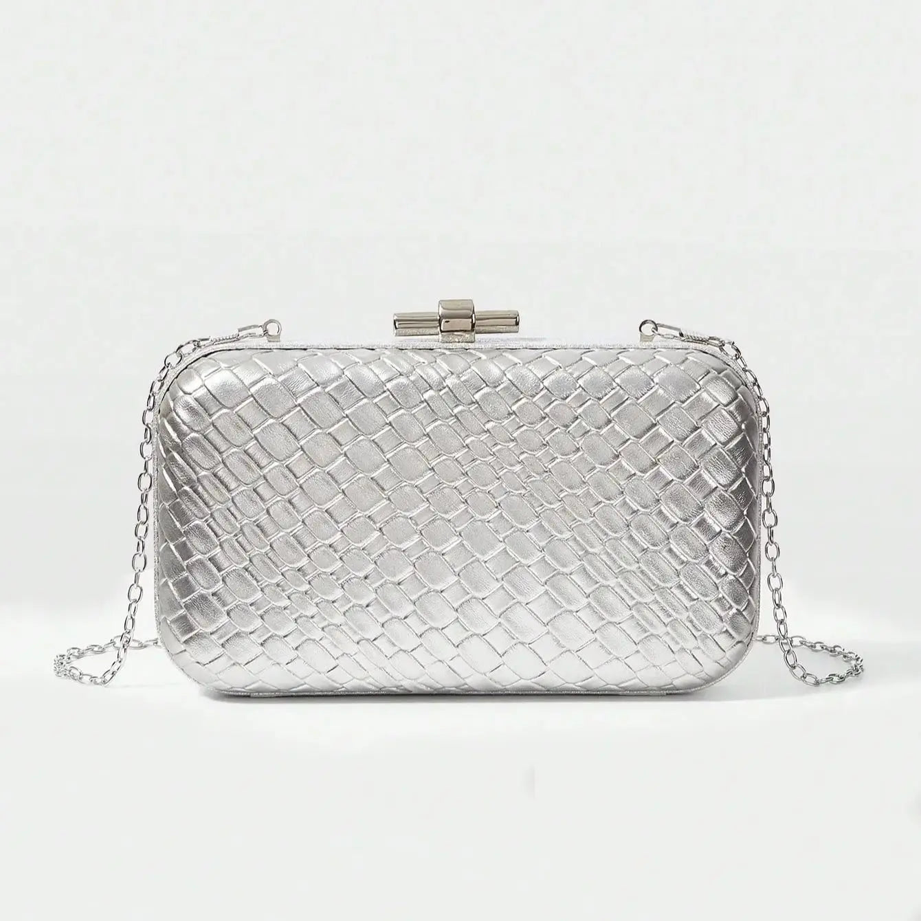 Bolsa Valquiria – Bolsa de Festa Prata Estilo Clutch