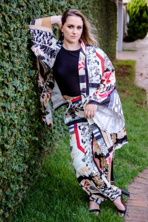 Conjunto Ayana - Kimono e calça com elástico